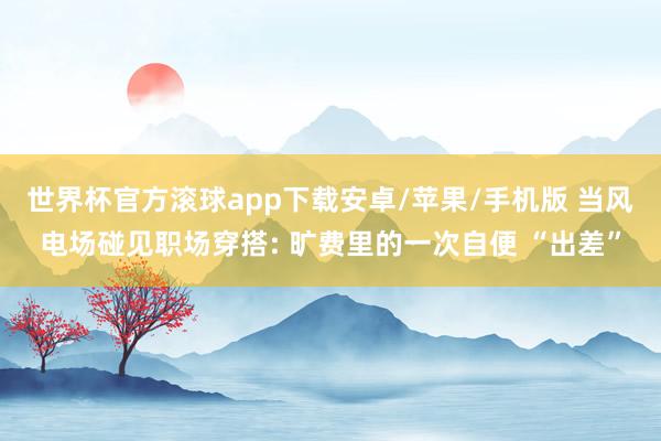 世界杯官方滚球app下载安卓/苹果/手机版 当风电场碰见职场穿搭: 旷费里的一次自便 “出差”