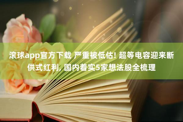 滚球app官方下载 严重被低估! 超等电容迎来断供式红利, 国内着实5家想法股全梳理