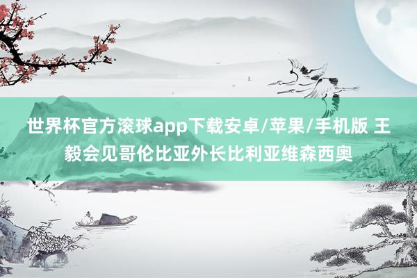 世界杯官方滚球app下载安卓/苹果/手机版 王毅会见哥伦比亚外长比利亚维森西奥