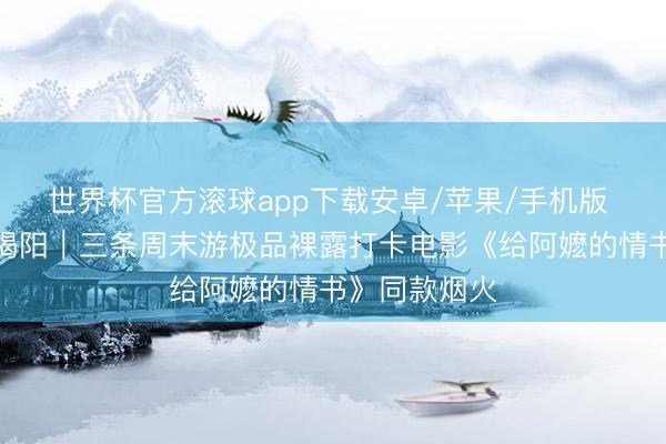 世界杯官方滚球app下载安卓/苹果/手机版 随着电影游揭阳｜三条周末游极品裸露打卡电影《给阿嬷的情书》同款烟火